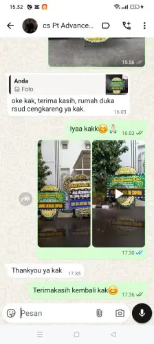 Testimonial Papan Bunga Pernikahan tangerang