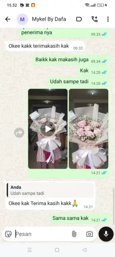 Testimonial Buket Bunga tangerang