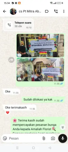 Testimonial Papan Bunga tangerang