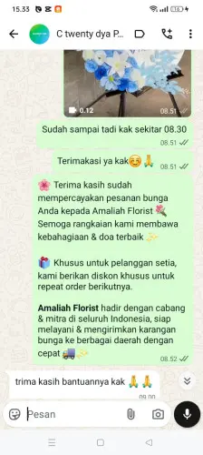 Testimonial Standing Flower tangerang