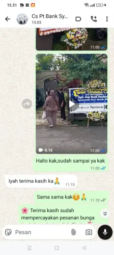 Testimonial Papan Bunga tangerang